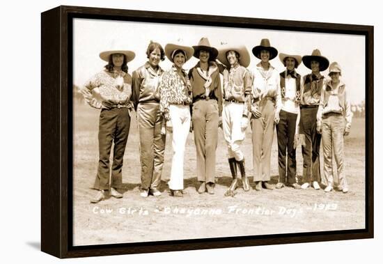 Nine Cowgirls-null-Framed Stretched Canvas