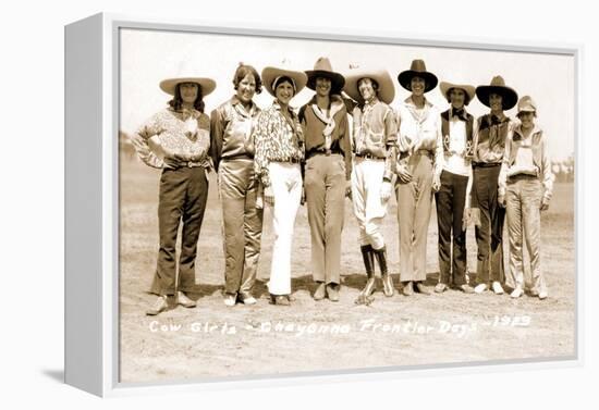 Nine Cowgirls-null-Framed Stretched Canvas