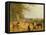 Nine Greyhounds in a Landscape-Jacques-Laurent Agasse-Framed Premier Image Canvas