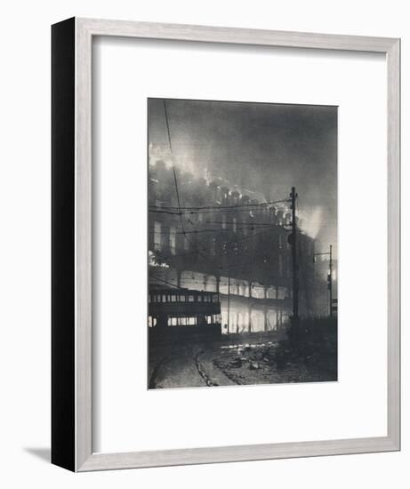 'Nine Hours of Bombing. When Sheffield's turn came it was mid-winter'. 1940 (1942)-Unknown-Framed Photographic Print