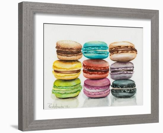 Nine Macaroons-Jennifer Redstreake Geary-Framed Art Print