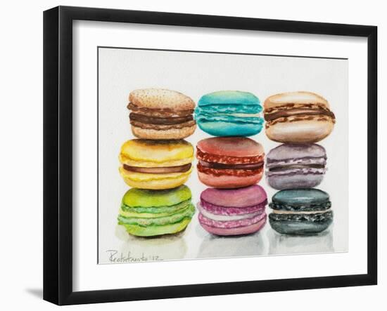 Nine Macaroons-Jennifer Redstreake Geary-Framed Art Print