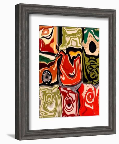 Nine Patch I-Ricki Mountain-Framed Art Print