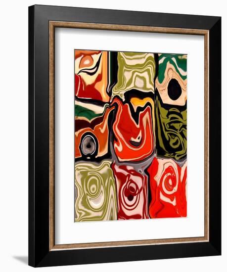 Nine Patch I-Ricki Mountain-Framed Art Print