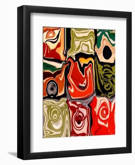 Nine Patch I-Ricki Mountain-Framed Art Print