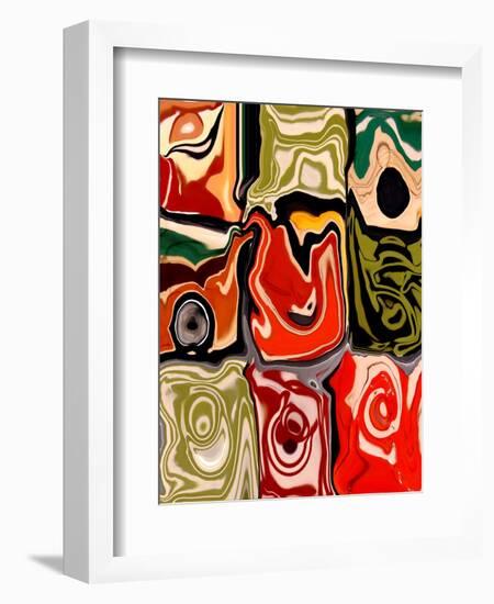 Nine Patch I-Ricki Mountain-Framed Art Print