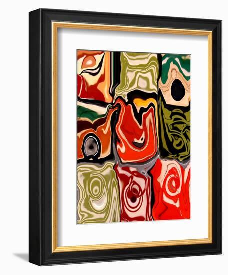 Nine Patch I-Ricki Mountain-Framed Art Print