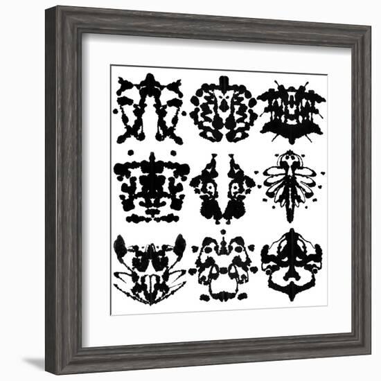 Nine Rorschach Test-akova-Framed Art Print