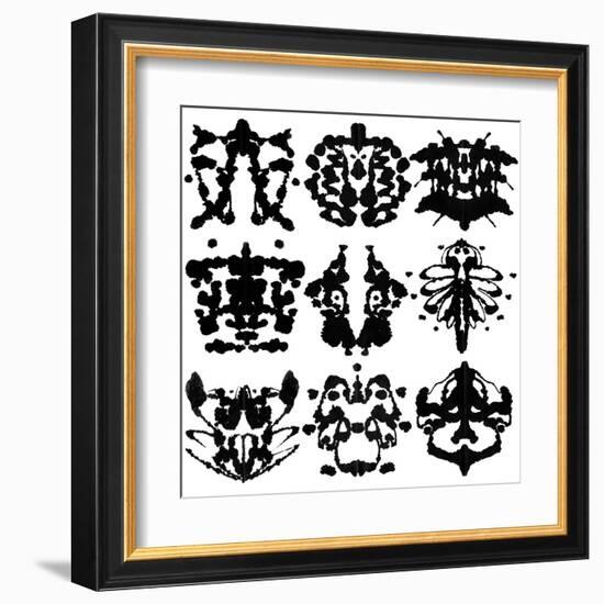 Nine Rorschach Test-akova-Framed Art Print