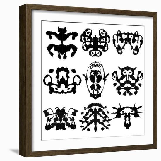 Nine Rorschach Test-akova-Framed Premium Giclee Print