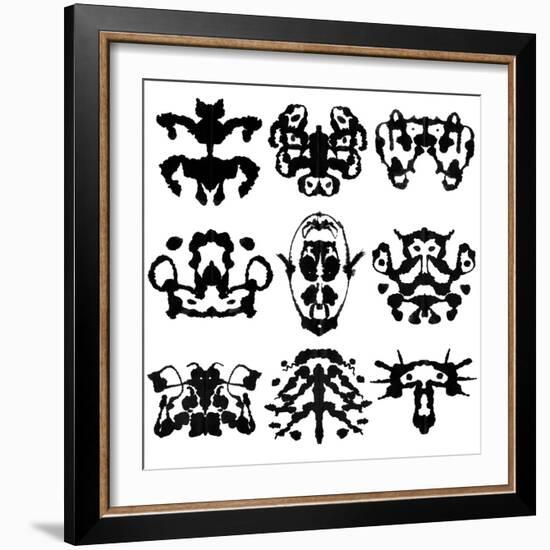 Nine Rorschach Test-akova-Framed Premium Giclee Print