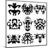 Nine Rorschach Test-akova-Mounted Art Print