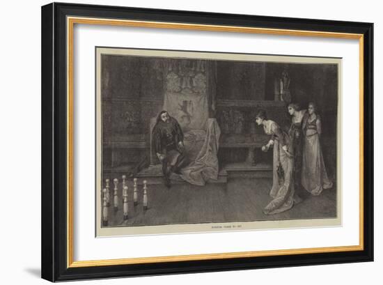Ninepins, Three to One-null-Framed Giclee Print