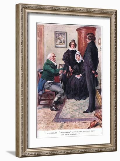 "Nineteen, Eh!" Said Ralph, "And What Do You Mean to Do for Your Bread Sir!"-Charles Edmund Brock-Framed Giclee Print