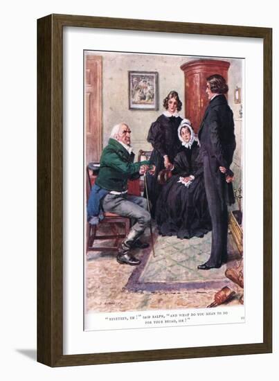 "Nineteen, Eh!" Said Ralph, "And What Do You Mean to Do for Your Bread Sir!"-Charles Edmund Brock-Framed Giclee Print