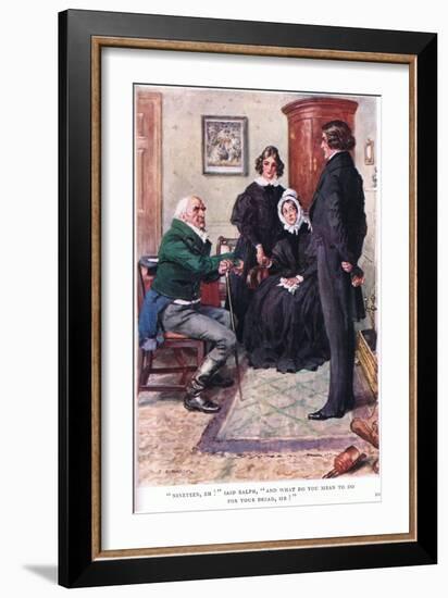 "Nineteen, Eh!" Said Ralph, "And What Do You Mean to Do for Your Bread Sir!"-Charles Edmund Brock-Framed Giclee Print