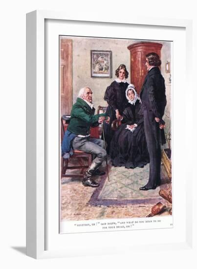 "Nineteen, Eh!" Said Ralph, "And What Do You Mean to Do for Your Bread Sir!"-Charles Edmund Brock-Framed Giclee Print