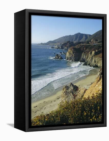Ninety Miles of Rugged Coast Along Highway 1, California, USA-Christopher Rennie-Framed Premier Image Canvas