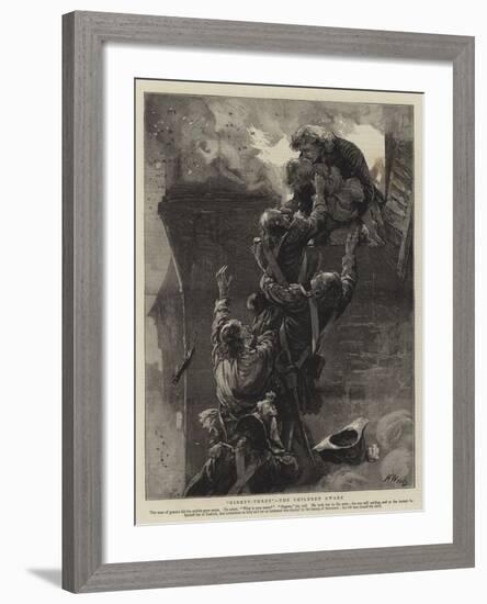 Ninety-Three, the Children Awake-Henry Woods-Framed Giclee Print