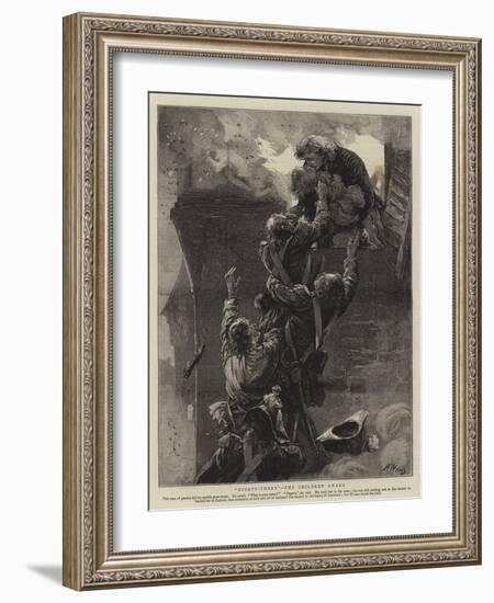 Ninety-Three, the Children Awake-Henry Woods-Framed Giclee Print