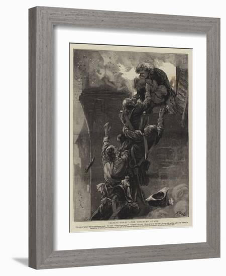 Ninety-Three, the Children Awake-Henry Woods-Framed Giclee Print