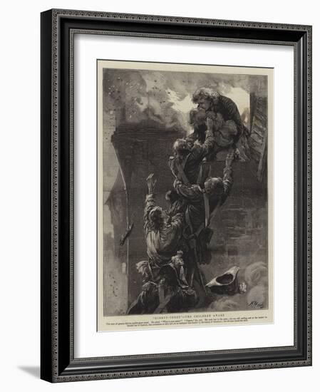 Ninety-Three, the Children Awake-Henry Woods-Framed Giclee Print