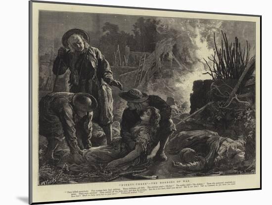 Ninety-Three, the Horrors of War-Henry Woods-Mounted Giclee Print