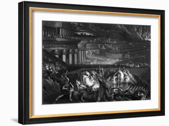 Nineveh Sacked by Medes-John Martin-Framed Art Print