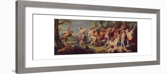 'Ninfas Sorprendidas Por Satiros', (Diana and Nymphs Surprised by Satyrs), 1639-1640, (c1934)-Peter Paul Rubens-Framed Giclee Print