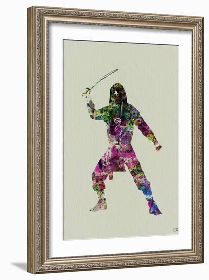 Ninja Watercolor 2-NaxArt-Framed Art Print