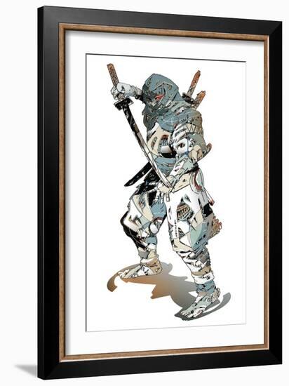 Ninja-HR-FM-Framed Art Print