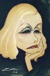 Greta Garbo Swedish-American Film Actress: a Caricature-Nino Za-Framed Premier Image Canvas