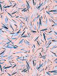 Watery Stripes Navy Pink-Ninola Designs-Art Print