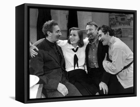 NINOTCHKA, 1939 directed by ERNST LUBITSCH Sig Rumann, Greta Garbo, Felix Blessart and Alexander Gr-null-Framed Stretched Canvas