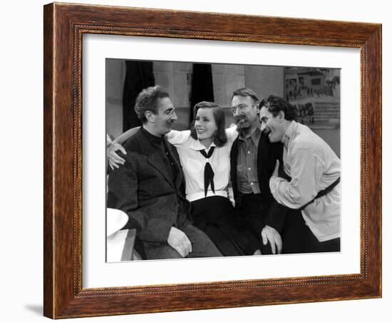 NINOTCHKA, 1939 directed by ERNST LUBITSCH Sig Rumann, Greta Garbo, Felix Blessart and Alexander Gr-null-Framed Photo