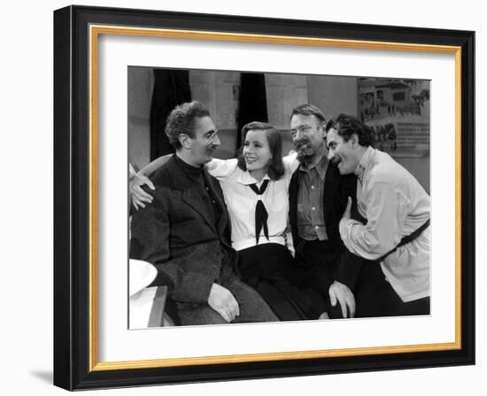 NINOTCHKA, 1939 directed by ERNST LUBITSCH Sig Rumann, Greta Garbo, Felix Blessart and Alexander Gr-null-Framed Photo