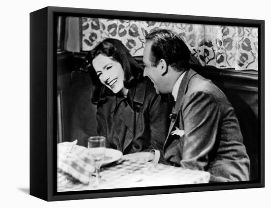 Ninotchka, Greta Garbo, Melvyn Douglas, 1939, Laughing-null-Framed Stretched Canvas