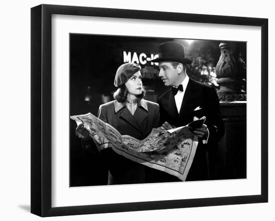 Ninotchka, Greta Garbo, Melvyn Douglas, 1939-null-Framed Photo