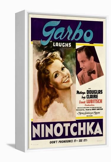 Ninotchka, Greta Garbo, Melvyn Douglas, 1939-null-Framed Stretched Canvas