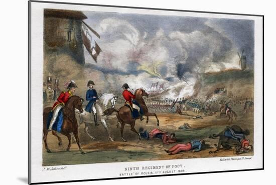 Ninth Regiment of Foot, Battle of Roleia, Portugal, 17th August 1808-Madeley-Mounted Giclee Print
