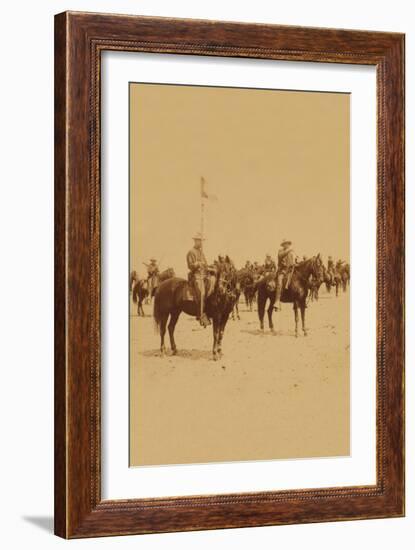 Ninth U.S. Cavalry--Famous Colored Regiment--Draw Sabers!-Strohmeyer & Wyman-Framed Art Print