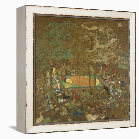Nirvana of the Buddha, Early 14th Century-null-Framed Premier Image Canvas