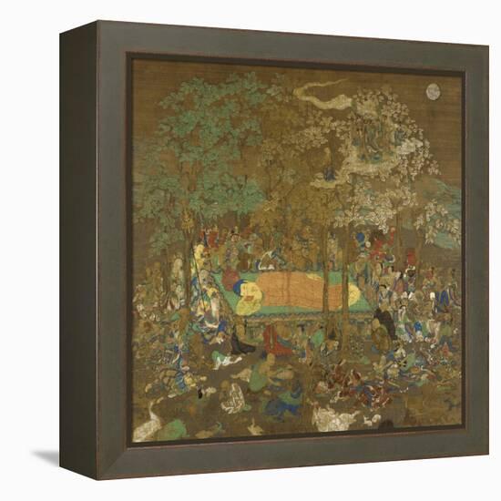 Nirvana of the Buddha, Early 14th Century-null-Framed Premier Image Canvas