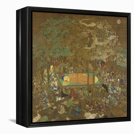 Nirvana of the Buddha, Early 14th Century-null-Framed Premier Image Canvas