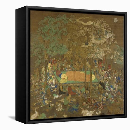 Nirvana of the Buddha, Early 14th Century-null-Framed Premier Image Canvas