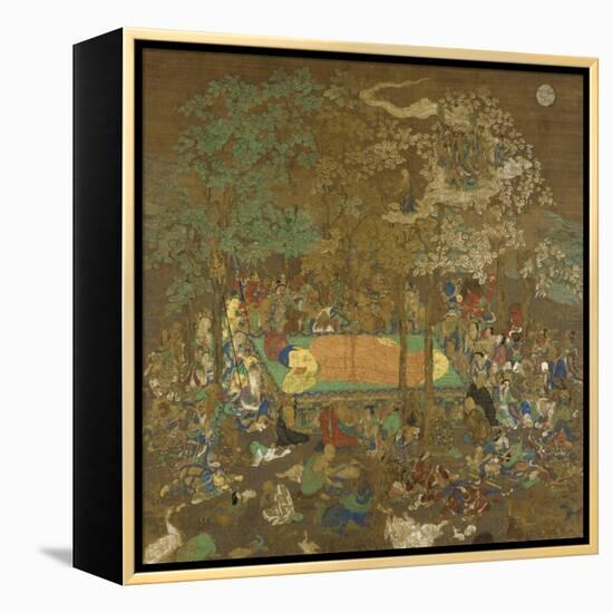 Nirvana of the Buddha, Early 14th Century-null-Framed Premier Image Canvas