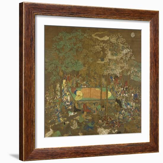 Nirvana of the Buddha, Early 14th Century-null-Framed Giclee Print