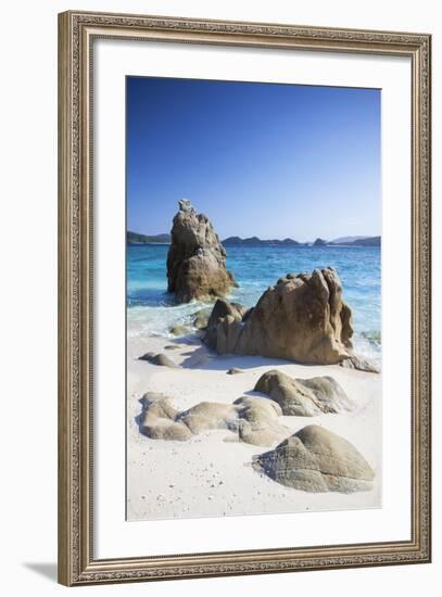 Nishibama Beach, Aka Island, Kerama Islands, Okinawa, Japan-Ian Trower-Framed Photographic Print