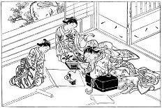 Sesshiu and the Pictured Rats, 18th Century-Nishikawa Sukenobu-Giclee Print