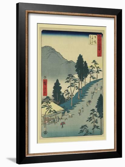 Nissaka-Ando Hiroshige-Framed Art Print